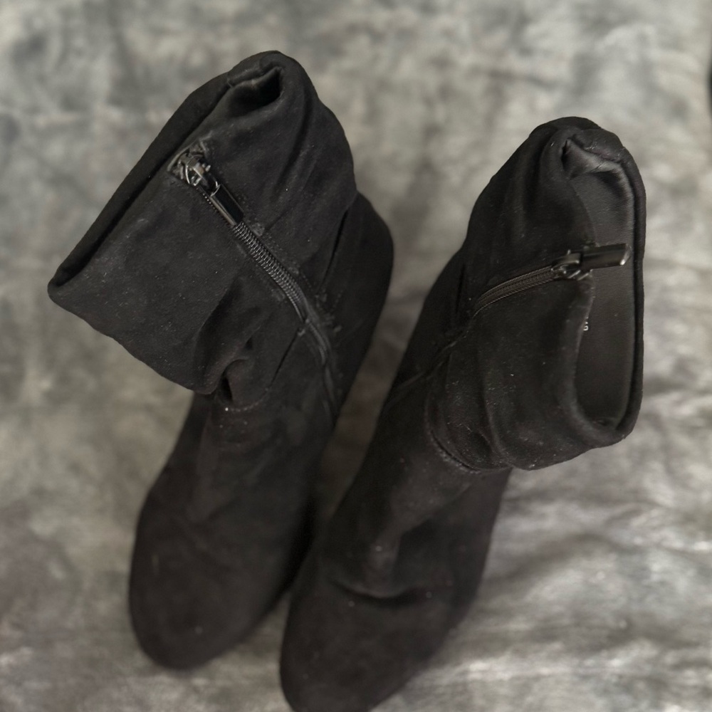 Impo Black Heeled Boots for Women